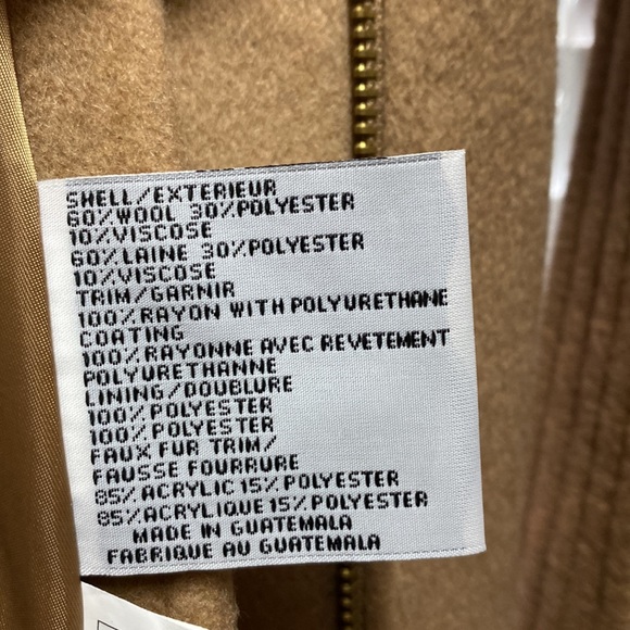 Faux fur coat size 0 beige - Picture 5 of 10